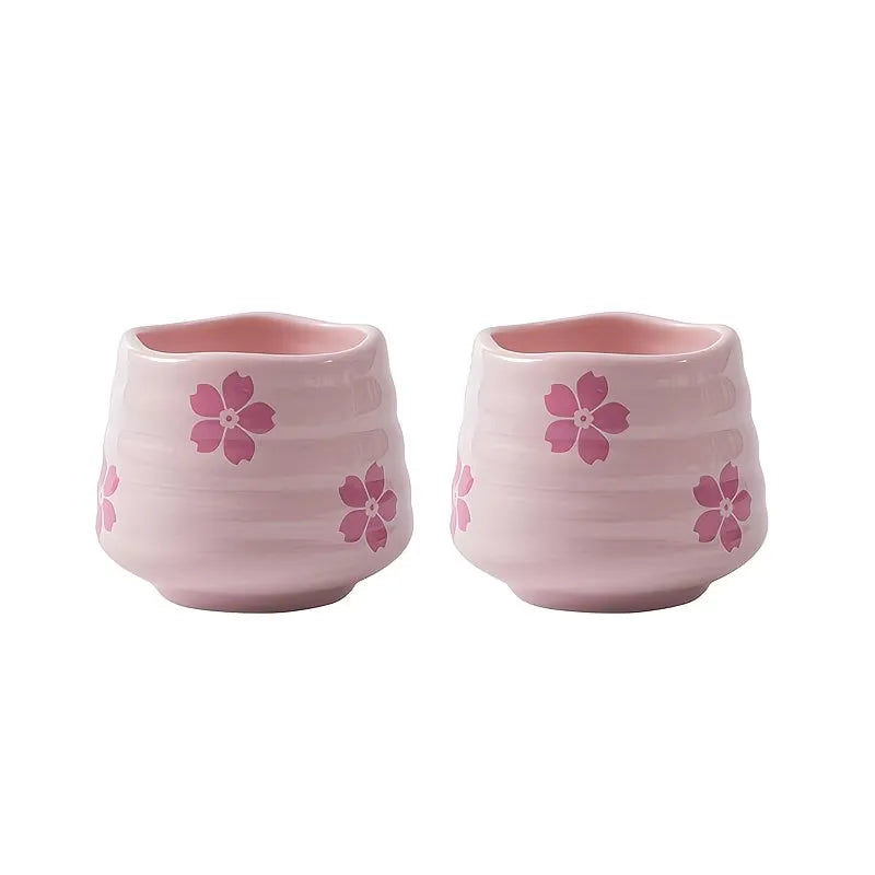 Floral Pattern Ceramic Coffee Cup