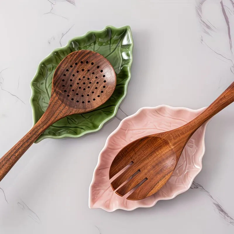 Leaf Shape Ceramic Serving Plate
