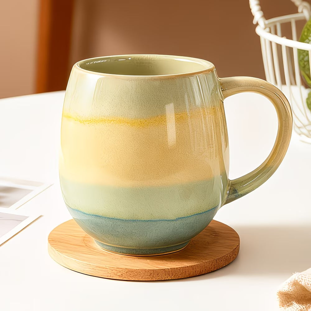 Gradient Glazed Ceramic Coffee Mug