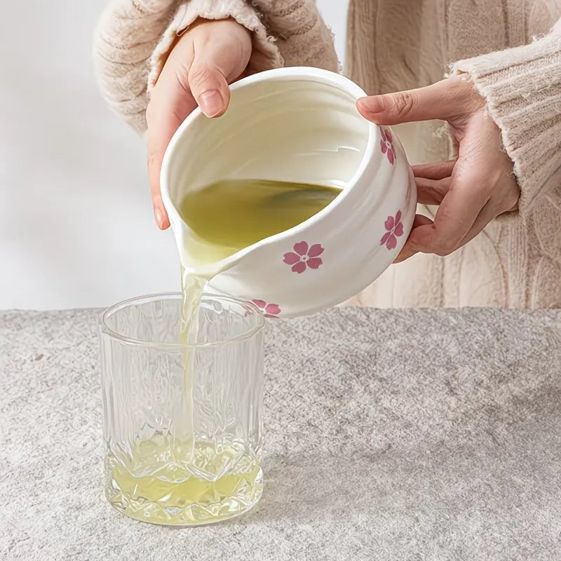 Floral Pattern Matcha Tea Preparation Set