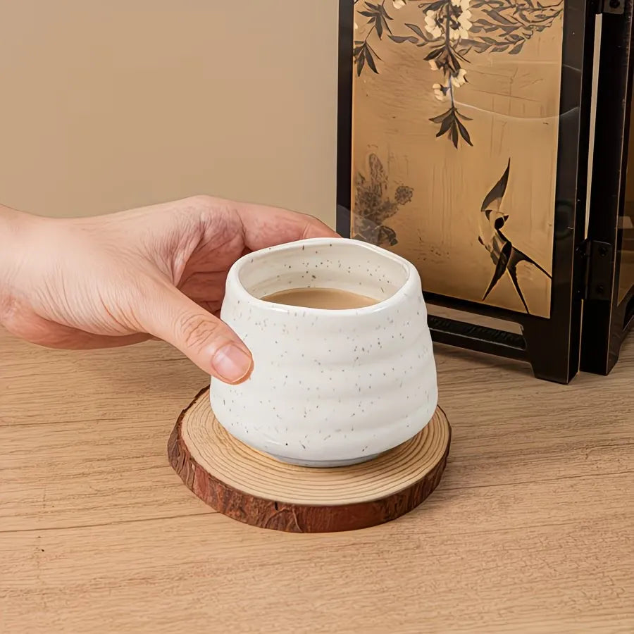 Speckled Glazed Ceramic Coffee Cup