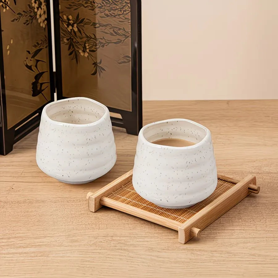 Speckled Glazed Ceramic Coffee Cup