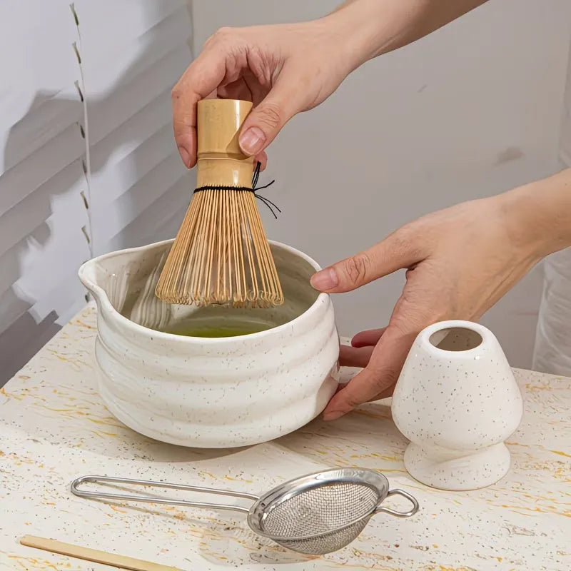 Speckled Ceramic Matcha Tea Preparation Set