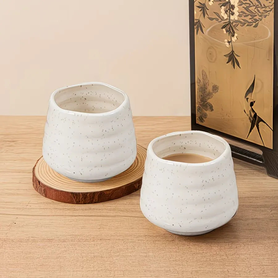 Speckled Glazed Ceramic Coffee Cup