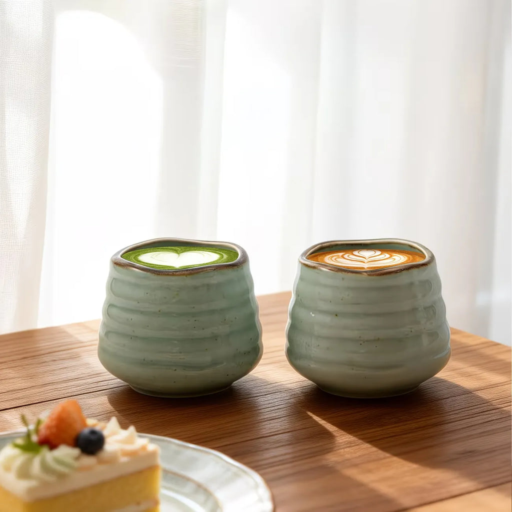 Speckled Glazed Ceramic Coffee Cup