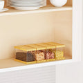 Glass Food Storage Container with Wooden Lid