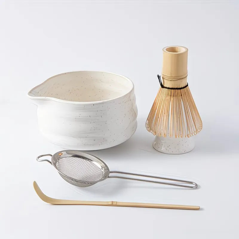 Speckled Ceramic Matcha Tea Preparation Set
