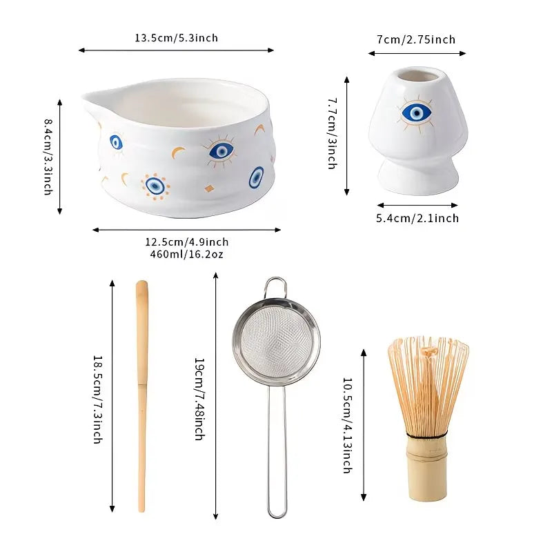 Celestial Pattern Matcha Tea Preparation Set