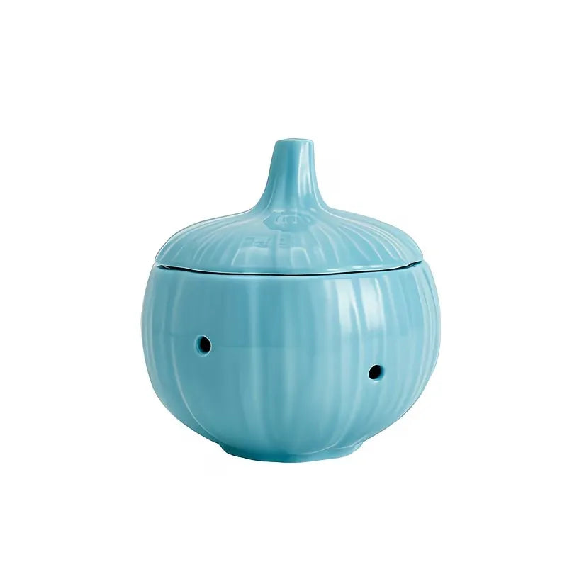 Garlic Shape Ceramic Storage Jar with Lid