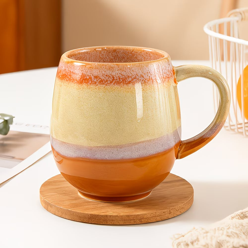 Gradient Glazed Ceramic Coffee Mug