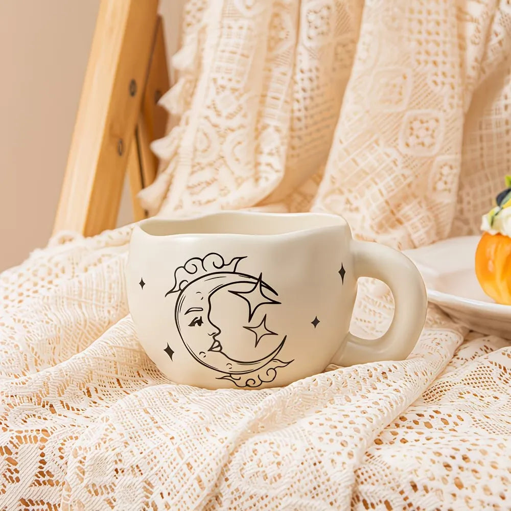 Celestial Pattern Ceramic Coffee Cup