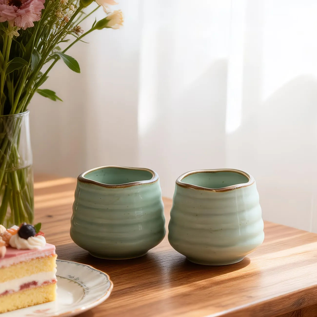Speckled Glazed Ceramic Coffee Cup