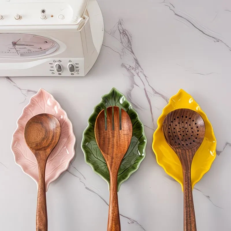 Leaf Shape Ceramic Serving Plate