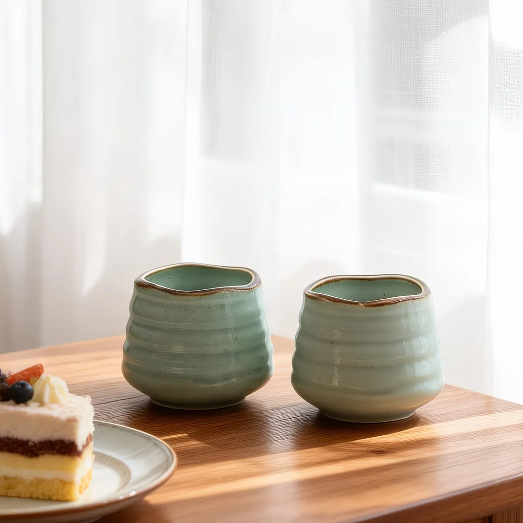 Speckled Glazed Ceramic Coffee Cup
